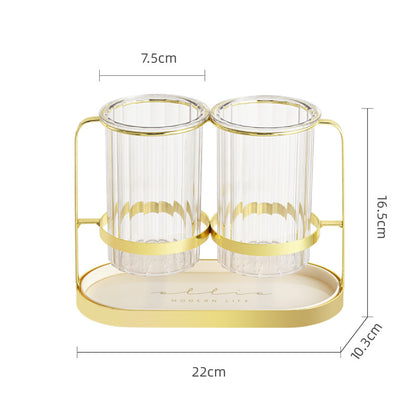 Vertical Stripe Utensil Holder for Kitchen Storage