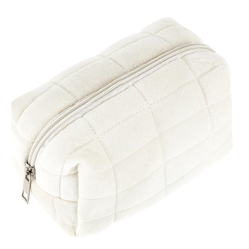 Sibba Makeup Case Make Up Cosmetic Organizer Travel Toiletry Bags Skin Care Pouch Small Fluffy Purse Collection Traveling Makup Beauty Women Girls