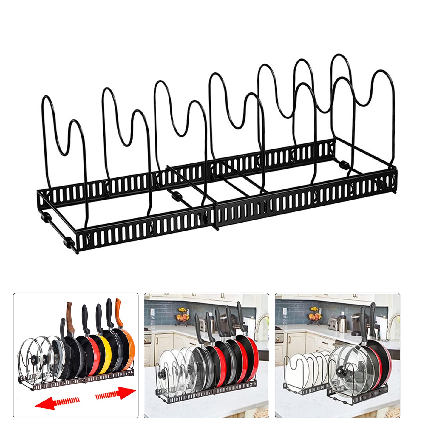 Multi-Layer Telescopic Kitchen Storage Rack