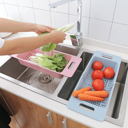Expandable Sink Drain Rack for Kitchen Storage