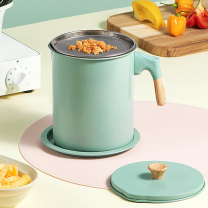 Japanese Oil Filter Pot for Kitchen Storage