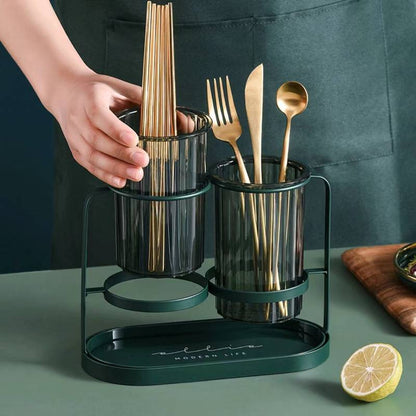 Vertical Stripe Utensil Holder for Kitchen Storage